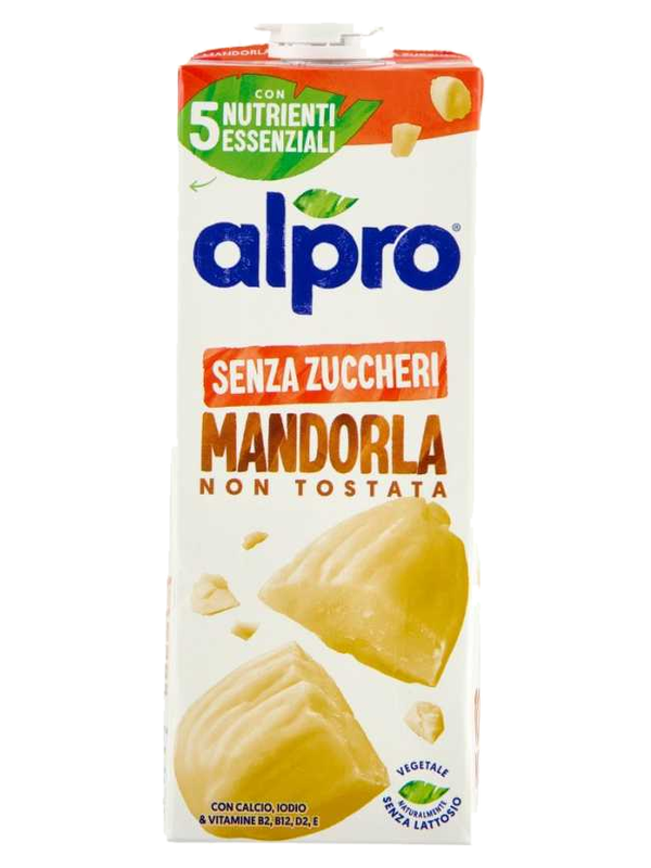Alpro boisson à l'amande non torréfiée sans sucres 1 L · brique