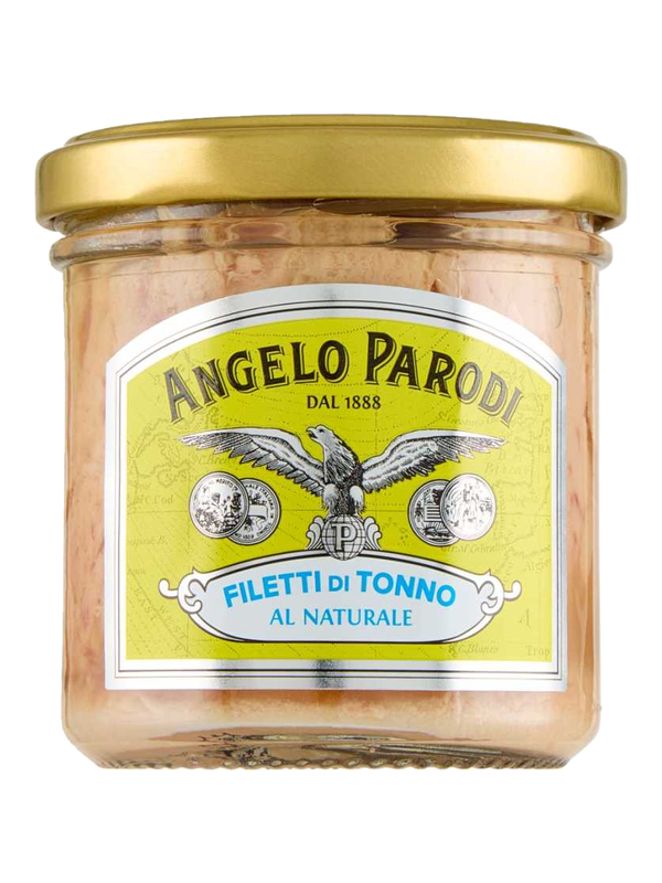 Angelo Parodi filets de thon au naturel 150 g · bocal