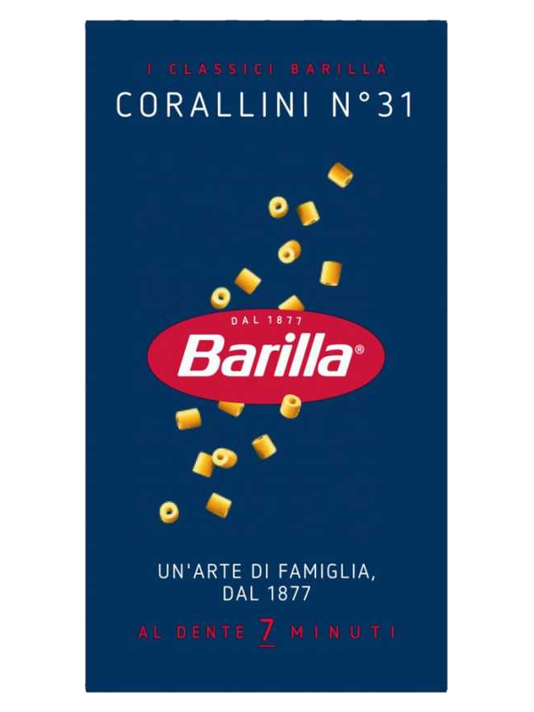 Barilla Corallini n°31 500 g · boîte