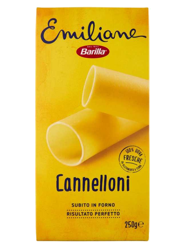 Barilla Emiliane Cannelloni aux œufs 250 g · boîte