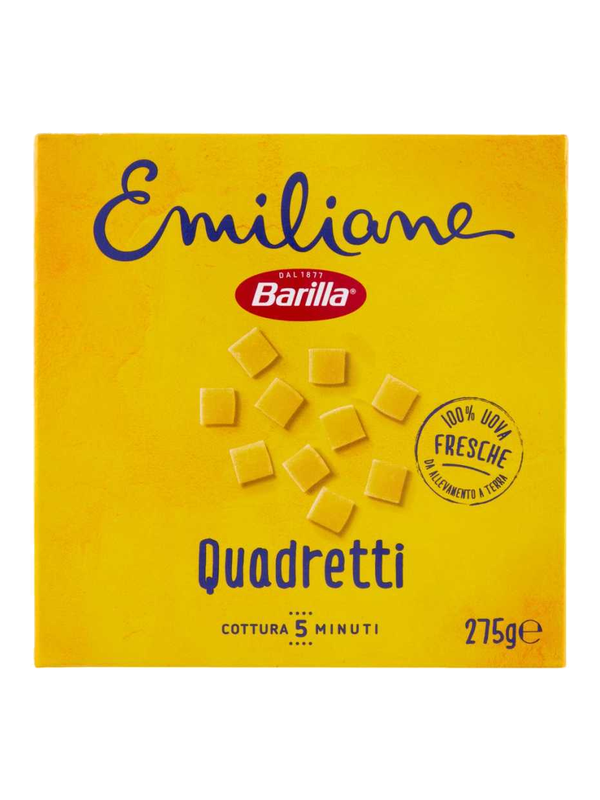 Barilla Emiliane Quadretti aux œufs n°115 275 g · boîte