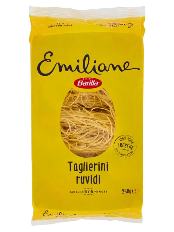 Barilla Emiliane Taglierini aux œufs tréfilées au bronze n°173 250 g · paquet