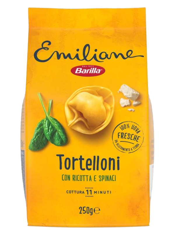 Barilla Emiliane Tortelloni aux œufs à la ricotta et aux épinards 250 g · paquet
