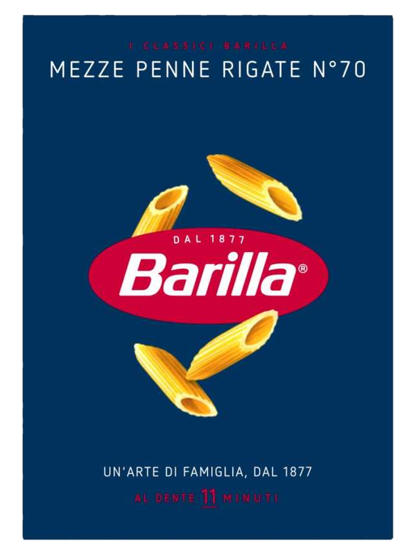 Barilla Mezze Penne Rigate n°70 500 g · boîte