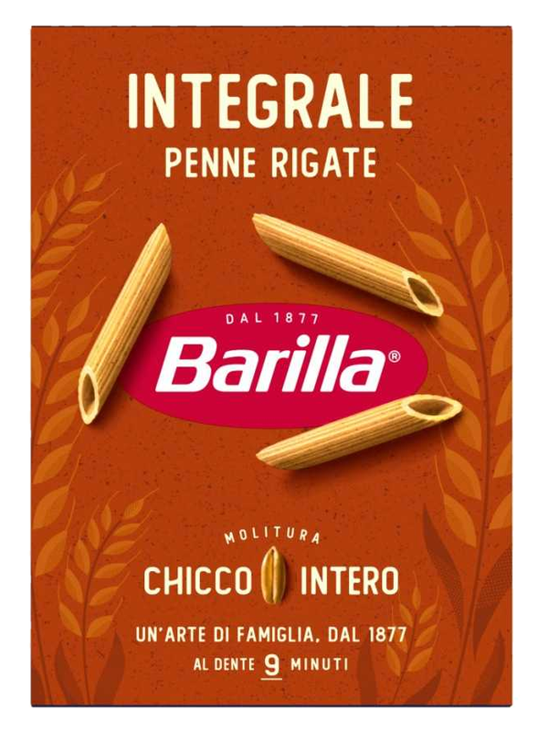 Barilla Penne Rigate complètes 500 g · boîte