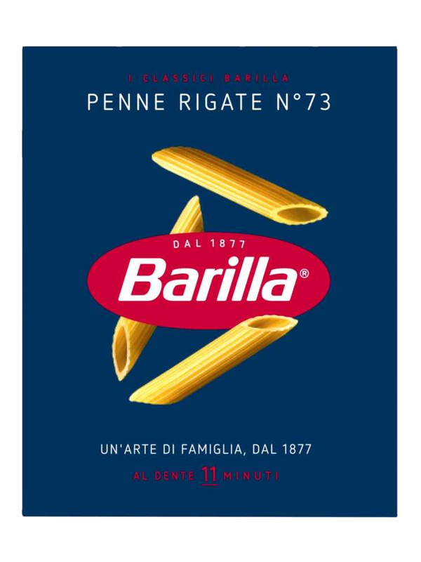 Barilla Penne Rigate n°73 500 g · boîte