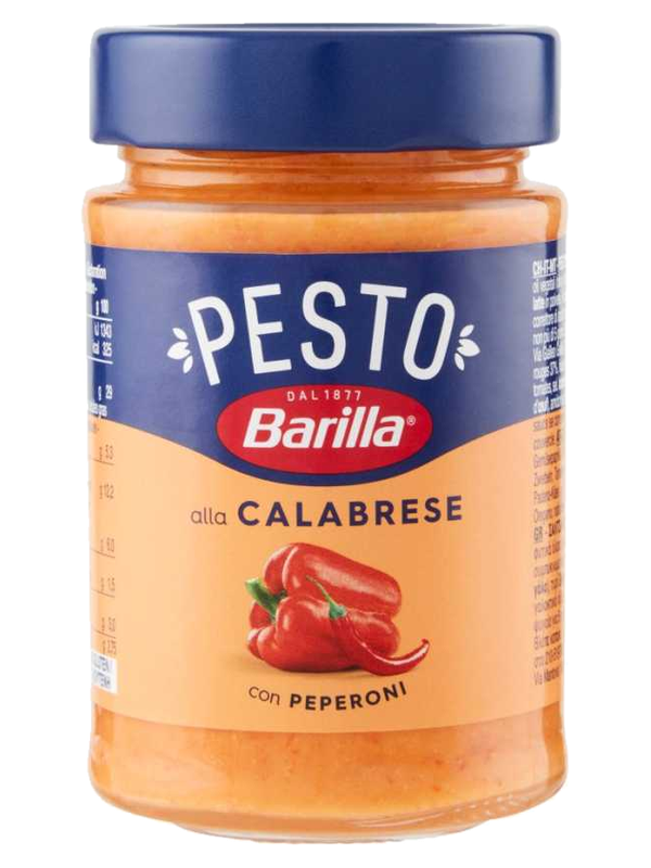 Barilla pesto alla calabrese 190 g · bocal