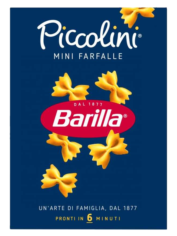 Barilla Piccolini Farfalle 500 g · boîte