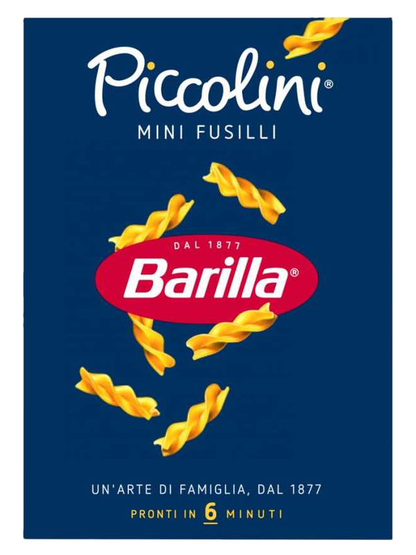 Barilla Piccolini Fusilli 500 g · boîte