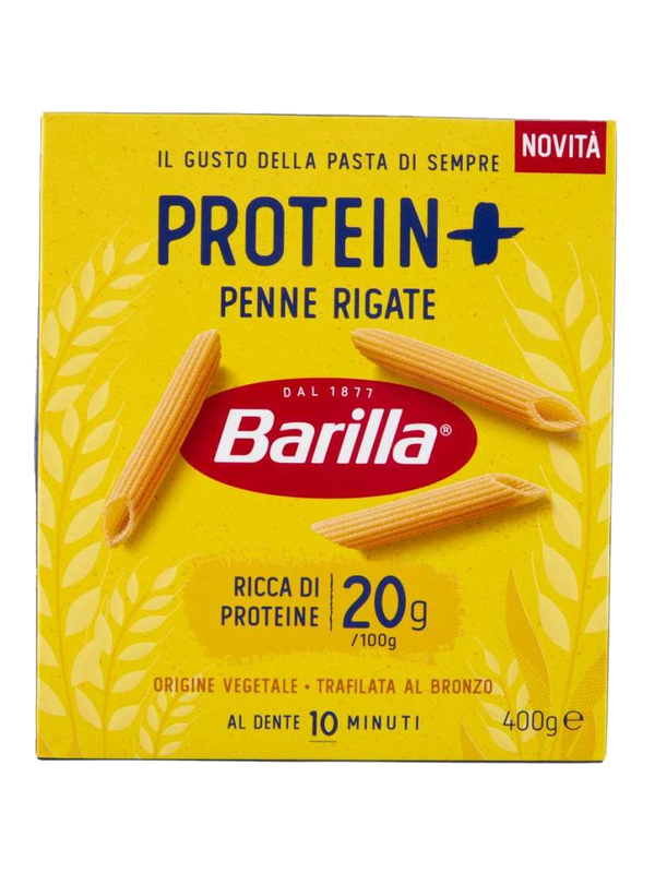 Barilla Protein+ Penne Rigate 400 g · boîte