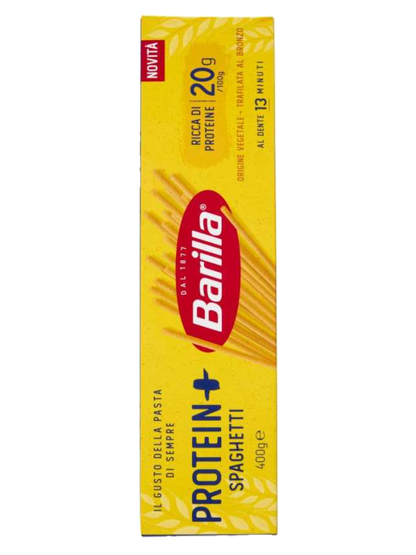 Barilla Protein+ Spaghetti 400 g · boîte