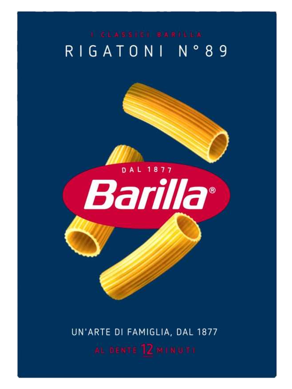 Barilla Rigatoni n°89 500 g · boîte