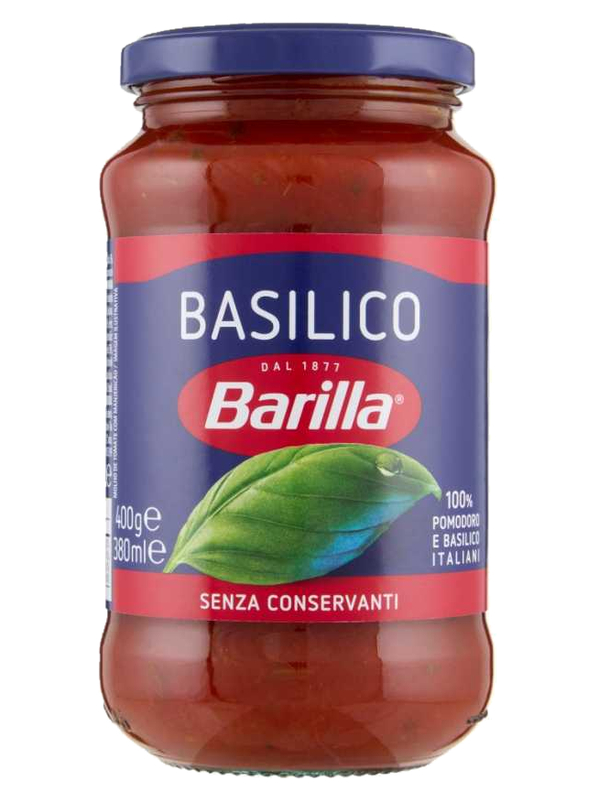Barilla sauce tomate au basilic 400 g · bocal