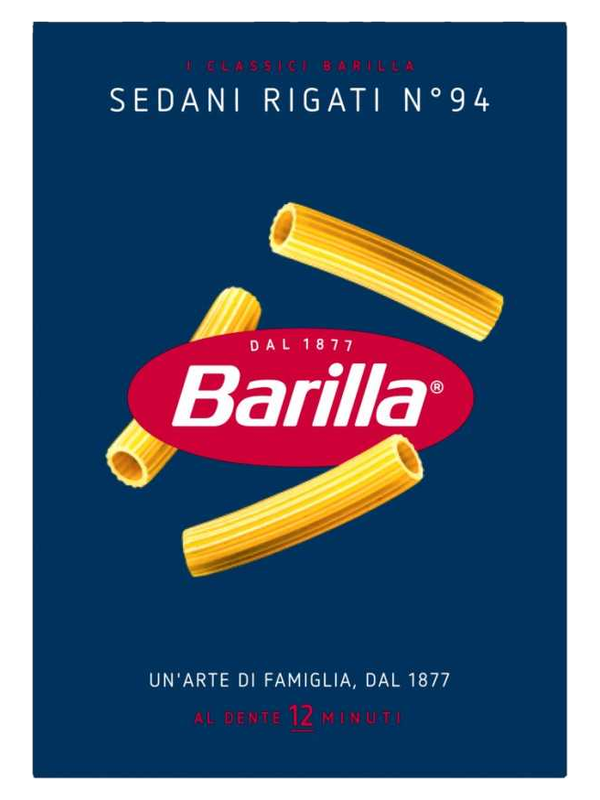 Barilla Sedani Rigati n°94 500 g · boîte