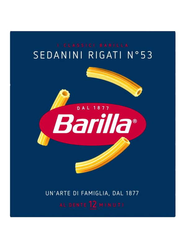 Barilla Sedanini Rigati n°53 500 g · boîte
