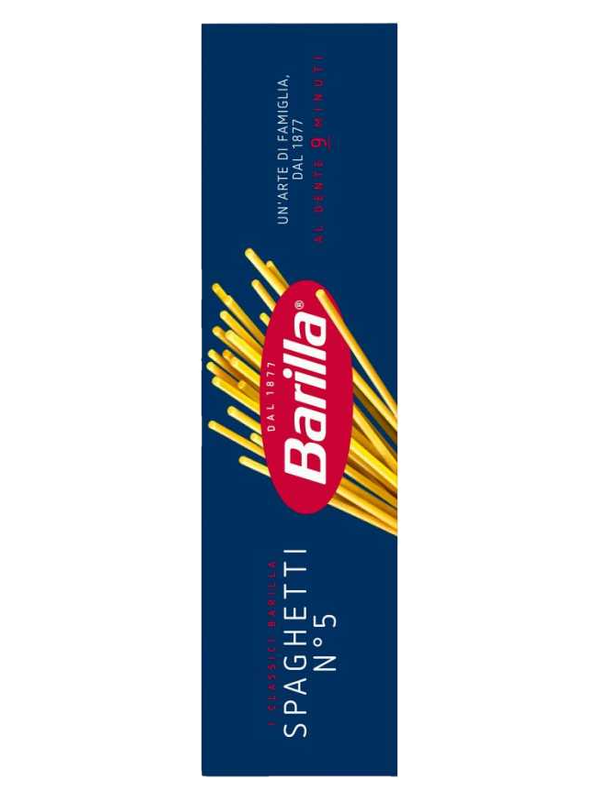Barilla Spaghetti n°5 500 g · boîte
