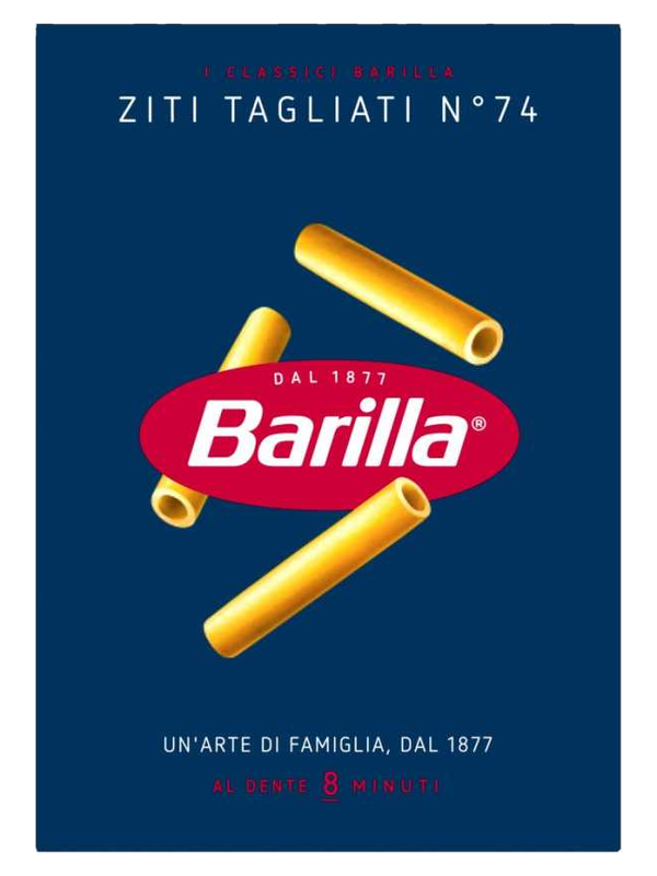 Barilla Ziti Tagliati n°74 500 g · boîte