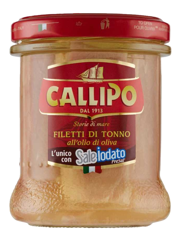 Callipo filets de thon à l'huile d'olive 170 g · bocal