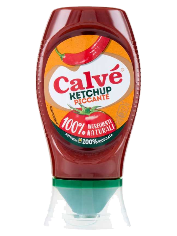 Calvé ketchup piquant Top Down 250 ml · flacon