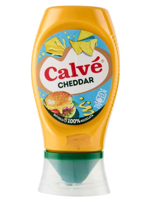 Calvé sauce cheddar Top Down 240 ml · flacon