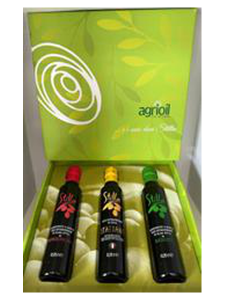 Coffret cadeau Stilla Verde, trio d'huiles 3 x 0,25 L · coffret
