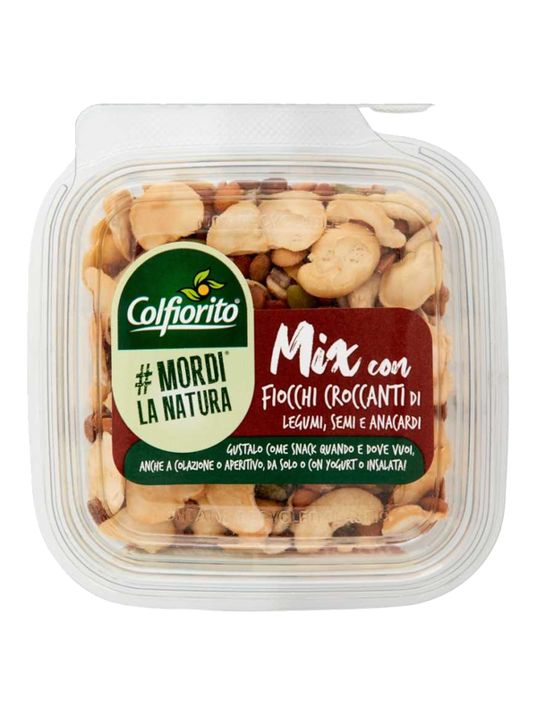 Colfiorito snack de légumineuses croustillantes, graines de courge et noix de cajou 160 g · barquette