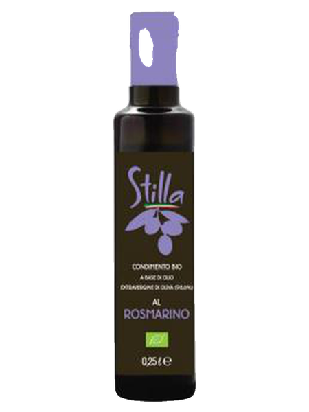 Condiment bio à l'huile d'olive vierge extra 100 % italienne, romarin 0,25 L · verre Dorica