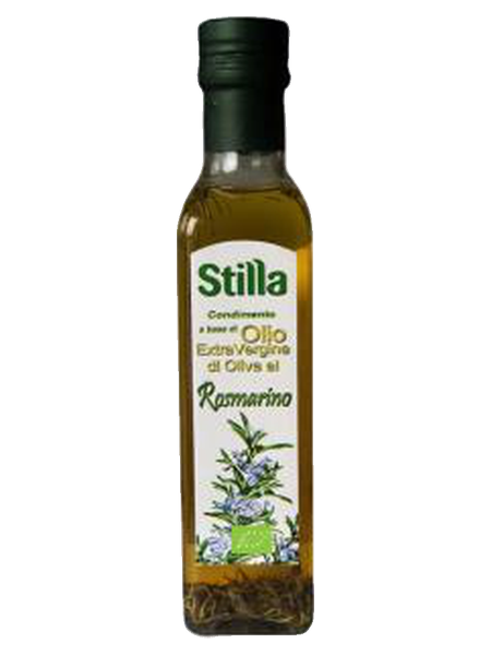 Condiment bio à l'huile d'olive vierge extra 100 % italienne, romarin 0,25 L · verre Marasca