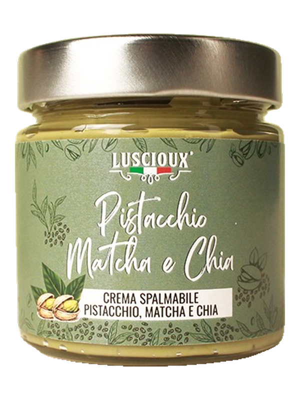 Crème à tartiner pistache, matcha et graines de chia 200 g · pot
