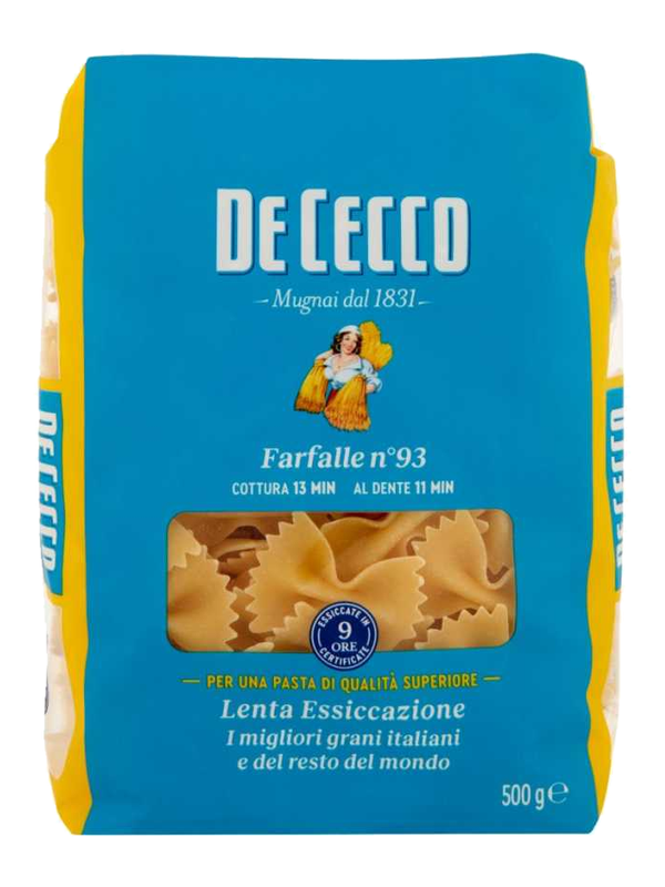 De Cecco Farfalle n°93 500 g · paquet
