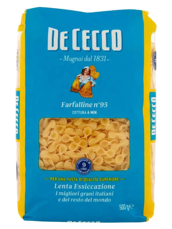 De Cecco Farfalline n°95 500 g · paquet