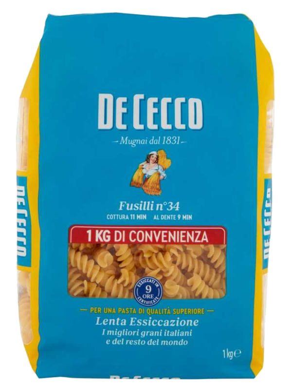 De Cecco Fusilli n°34 1 kg · paquet
