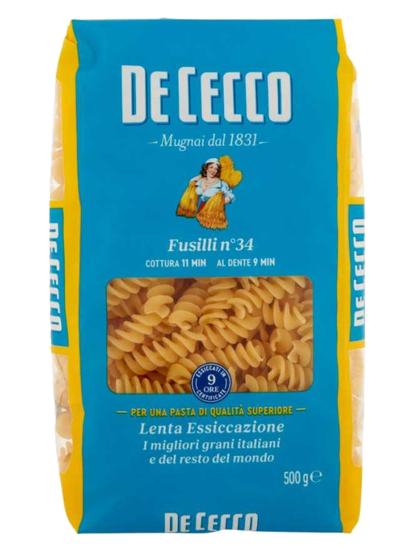De Cecco Fusilli n°34 500 g · paquet