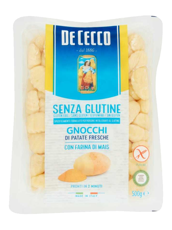 De Cecco Gnocchi de pommes de terre sans gluten 500 g · barquette