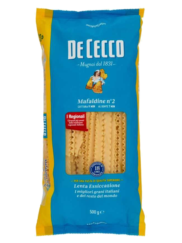 De Cecco Mafaldine n°2 500 g · paquet