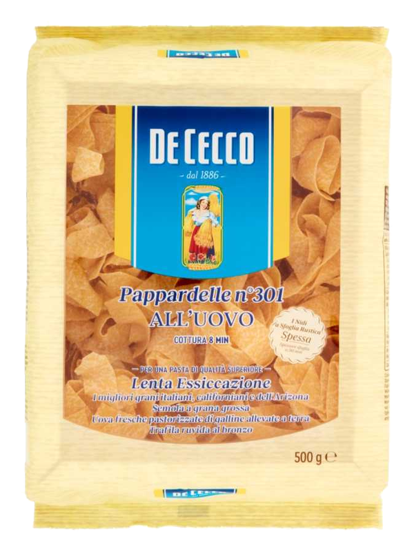De Cecco Nidi Pappardelle aux œufs n°301 500 g · paquet