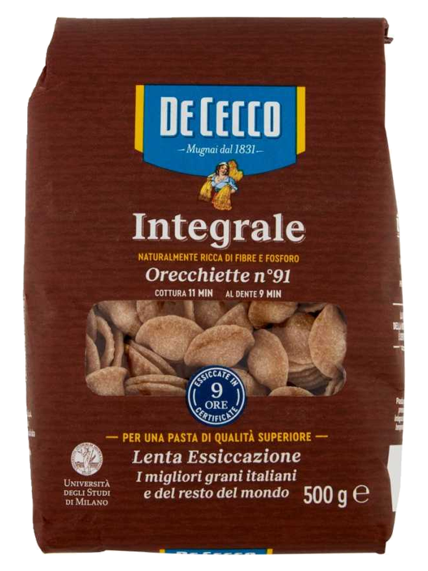 De Cecco Orecchiette complètes n°91 500 g · paquet