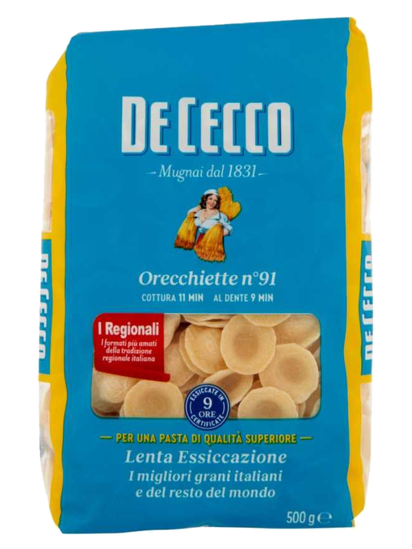 De Cecco Orecchiette n°91 500 g · paquet