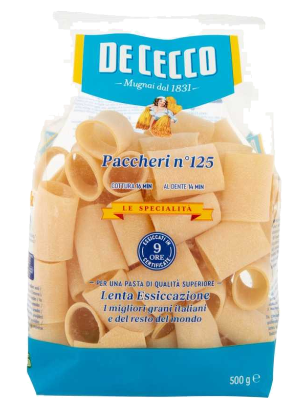 De Cecco Paccheri n°125 500 g · paquet
