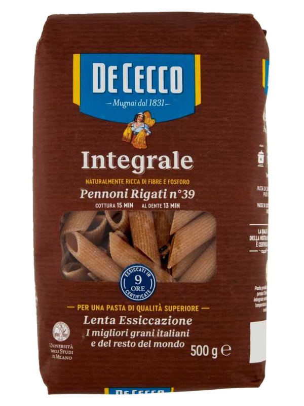De Cecco Pennoni Rigati complètes n°39 500 g · paquet