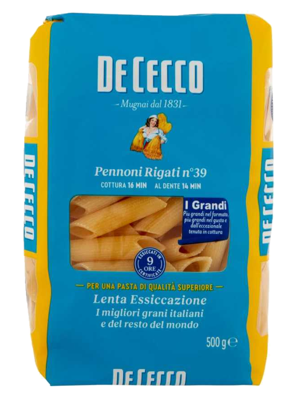 De Cecco Pennoni Rigati n°39 500 g · paquet