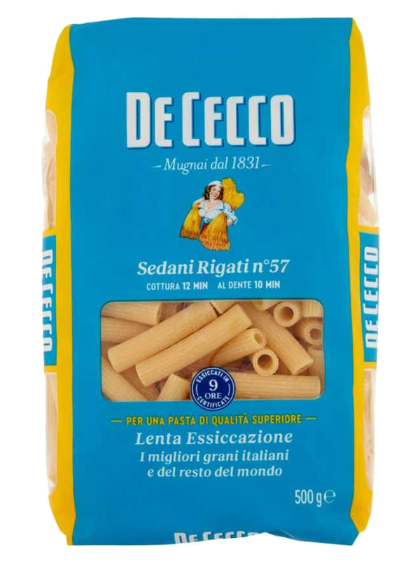 De Cecco Sedani Rigati n°57 500 g · paquet