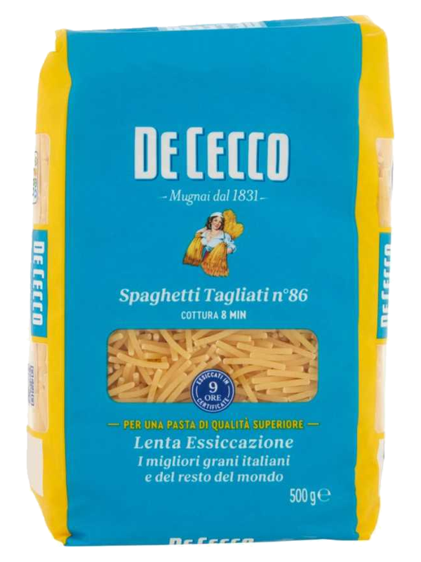 De Cecco Spaghetti Tagliati n°86 500 g · paquet
