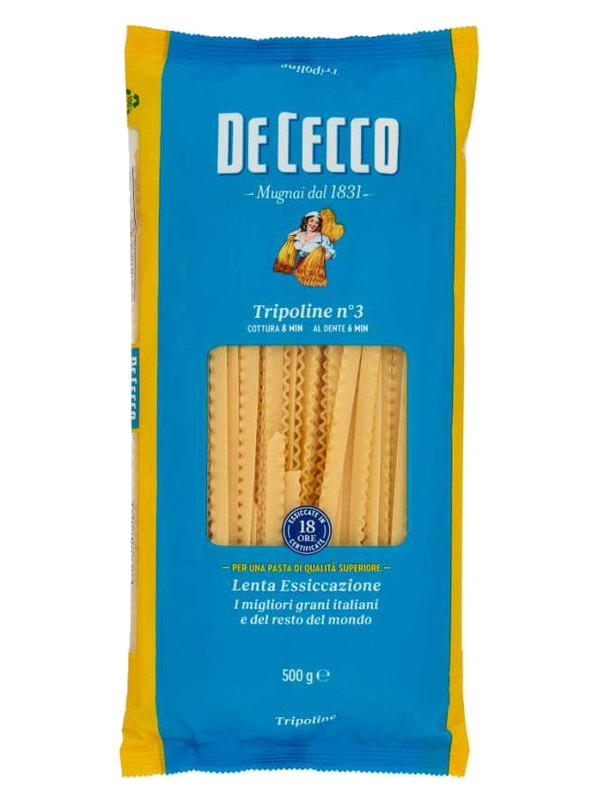De Cecco Tripoline n°3 500 g · paquet