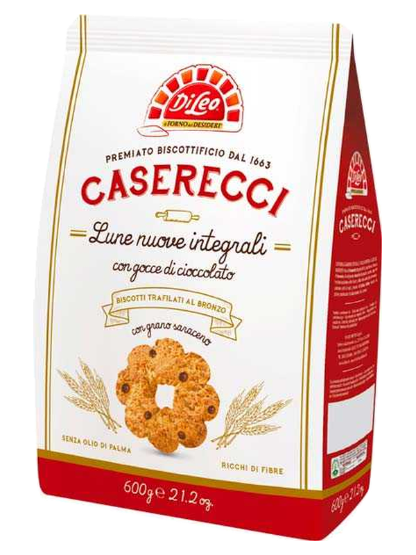 Di Leo biscuits Caserecci Lune Nuove complets aux pépites de chocolat 600 g · paquet