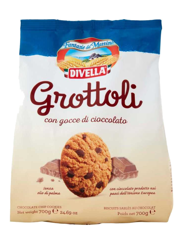 Divella biscuits Grottoli aux pépites de chocolat 700 g · paquet