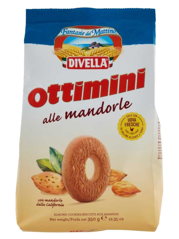 Divella biscuits Ottimini aux amandes 350 g · paquet