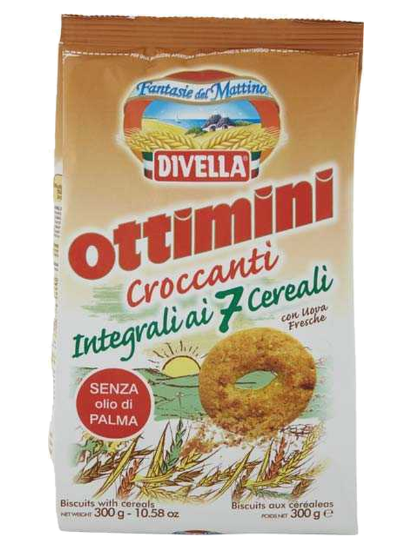 Divella biscuits Ottimini complets aux 7 céréales 300 g · paquet
