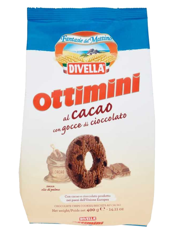 Divella sablés Ottimini au cacao 400 g · paquet
