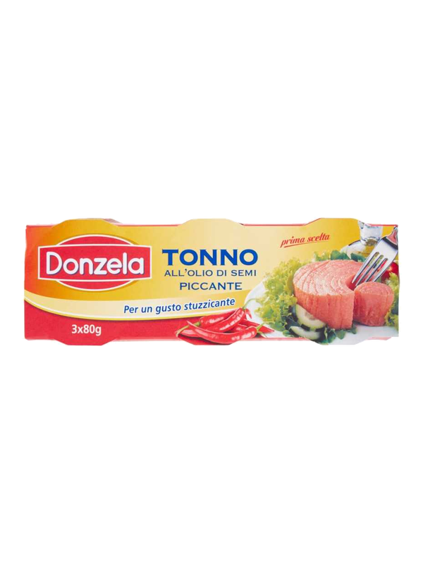 Donzela thon piquant à l'huile de tournesol 3 x 80 g · lot